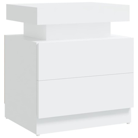 Comodino Bianco 45x35x52 cm in Truciolato