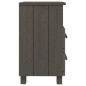 Comodini HAMAR 2 pz Grigio Chiaro 40x35x62 cm Legno di Pino Comodini HAMAR 2 pz Grigio Chiaro 40x35x62 cm Legno di Pino