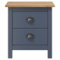 Comodino Hill Grigio 46x35x49,5 cm Legno Massello di Pino Comodino Hill Grigio 46x35x49,5 cm Legno Massello di Pino