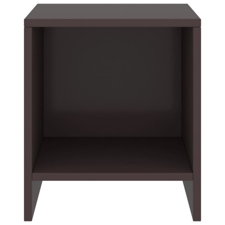 Comodino Marrone Scuro 35x30x40 cm in Legno Massello di Pino