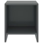 Comodini 2 pz Grigio Scuro 35x30x40 cm in Pino Massello Comodini 2 pz Grigio Scuro 35x30x40 cm in Pino Massello