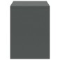 Comodini 2 pz Grigio Scuro 35x30x40 cm in Pino Massello Comodini 2 pz Grigio Scuro 35x30x40 cm in Pino Massello