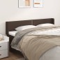Testiera ad Orecchio Marrone 203x16x78/88 cm in Similpelle