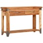 Tavolo Console 110x34x74 cm in Legno Massello di Acacia Tavolo Console 110x34x74 cm in Legno Massello di Acacia
