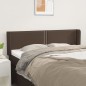Testiera ad Orecchio Marrone 147x16x78/88 cm in Similpelle Testiera ad Orecchio Marrone 147x16x78/88 cm in Similpelle