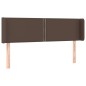 Testiera ad Orecchio Marrone 147x16x78/88 cm in Similpelle Testiera ad Orecchio Marrone 147x16x78/88 cm in Similpelle