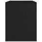 Comodino Nero 40x30x40 cm in Truciolato Comodino Nero 40x30x40 cm in Truciolato