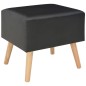 Comodino Nero 40x35x40 cm in Similpelle Comodino Nero 40x35x40 cm in Similpelle