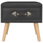 Comodino Nero 40x35x40 cm in Similpelle Comodino Nero 40x35x40 cm in Similpelle