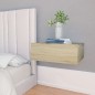 vidaXL Comodini Pensili 2pz Rovere Sonoma 40x30x15cm Legno Multistrato