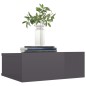 Comodini Pensili 2 pz Grigio Lucido 40x30x15 cm Truciolato Comodini Pensili 2 pz Grigio Lucido 40x30x15 cm Truciolato