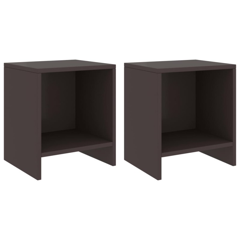 vidaXL Comodini 2 pz Marrone Scuro 35x30x40 cm in Pino Massello vidaXL Comodini 2 pz Marrone Scuro 35x30x40 cm in Pino Massello