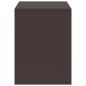 vidaXL Comodini 2 pz Marrone Scuro 35x30x40 cm in Pino Massello vidaXL Comodini 2 pz Marrone Scuro 35x30x40 cm in Pino Massello