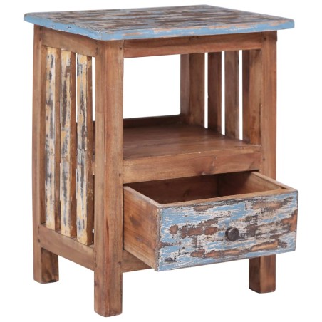 Comodino 41x30x50 cm in Legno Massello di Recupero