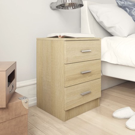vidaXL Comodini 2 pz Rovere Sonoma 38x35x56 cm in Legno Multistrato
