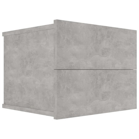 Comodino Grigio Cemento 40x30x30 cm in Truciolato