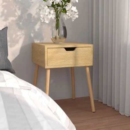 Comodino Rovere Sonoma 40x40x56 cm in Truciolato