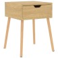 Comodino Rovere Sonoma 40x40x56 cm in Truciolato
