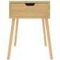 Comodino Rovere Sonoma 40x40x56 cm in Truciolato