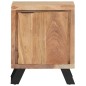 Comodino 40x30x50 cm in Legno Massello di Acacia con Bordi Vivi Comodino 40x30x50 cm in Legno Massello di Acacia con Bordi Vivi