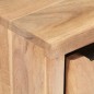 Comodino 40x30x50 cm in Legno Massello di Acacia con Bordi Vivi Comodino 40x30x50 cm in Legno Massello di Acacia con Bordi Vivi