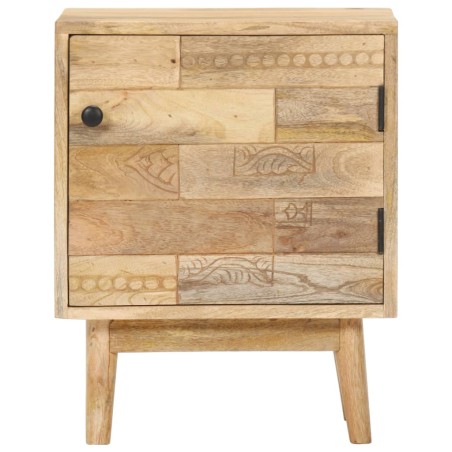 Comodino 40x30x50 cm in Legno Massello di Mango