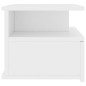 Comodino Pensile Bianco 40x31x27 cm in Legno Multistrato Comodino Pensile Bianco 40x31x27 cm in Legno Multistrato