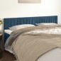vidaXL Testiere 2 pz Blu Scuro 100x5x78/88 cm in Velluto vidaXL Testiere 2 pz Blu Scuro 100x5x78/88 cm in Velluto