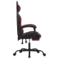 Sedia da Gaming con Poggiapiedi Nero e Rosso Vino in Similpelle Sedia da Gaming con Poggiapiedi Nero e Rosso Vino in Similpelle