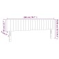 vidaXL Testiere 2 pz Blu Scuro 100x5x78/88 cm in Velluto vidaXL Testiere 2 pz Blu Scuro 100x5x78/88 cm in Velluto