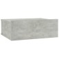 Comodino Pensile Grigio Cemento 40x30x15 cm Truciolato Comodino Pensile Grigio Cemento 40x30x15 cm Truciolato