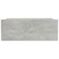 Comodino Pensile Grigio Cemento 40x30x15 cm Truciolato Comodino Pensile Grigio Cemento 40x30x15 cm Truciolato