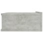 Comodino Pensile Grigio Cemento 40x30x15 cm Truciolato Comodino Pensile Grigio Cemento 40x30x15 cm Truciolato