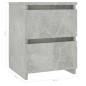 Comodino Grigio Cemento 30x30x40 cm in Truciolato Comodino Grigio Cemento 30x30x40 cm in Truciolato