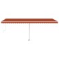 vidaXL Tenda da Sole Autoportante Automatica 600x300cm Arancio Marrone vidaXL Tenda da Sole Autoportante Automatica 600x300cm Arancio Marrone