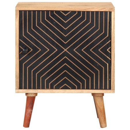 Comodino 40x30x50 cm in Legno Massello di Acacia