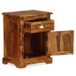 Comodini Set 2 pz 40x30x50 cm in Legno Massello di Sheesham Comodini Set 2 pz 40x30x50 cm in Legno Massello di Sheesham