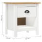 Comodini Hill 2 pz 46x35x49,5 cm Legno Massello di Pino Comodini Hill 2 pz 46x35x49,5 cm Legno Massello di Pino