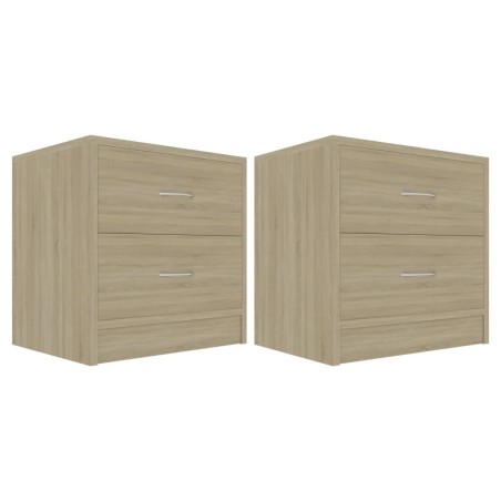 Comodini Rovere Sonoma 2 pz 40x30x40 cm in Truciolato