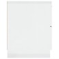 Comodini 2 pz Bianco Lucido in Legno Multistrato