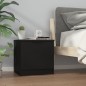 Comodini 2 pz Neri 40x39x40 cm Comodini 2 pz Neri 40x39x40 cm
