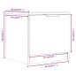 Comodini 2 pz Neri 40x39x40 cm Comodini 2 pz Neri 40x39x40 cm