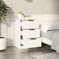 Comodini 2 pz Bianchi 40x36x65 cm Comodini 2 pz Bianchi 40x36x65 cm