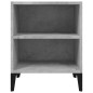Comodini con Gambe in Metallo 2 pz Grigio Cemento 40x30x50 cm Comodini con Gambe in Metallo 2 pz Grigio Cemento 40x30x50 cm