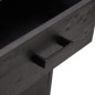 Comodino Nero 36x30x45 cm Legno Massello di Pino Riciclato Comodino Nero 36x30x45 cm Legno Massello di Pino Riciclato