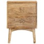 Comodino 40x35x55 cm in Legno Massello di Mango