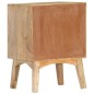 Comodino 40x35x55 cm in Legno Massello di Mango