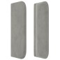 vidaXL Testiera ad Orecchio Grigio Chiaro 203x16x78/88 cm in Velluto vidaXL Testiera ad Orecchio Grigio Chiaro 203x16x78/88 cm in Velluto