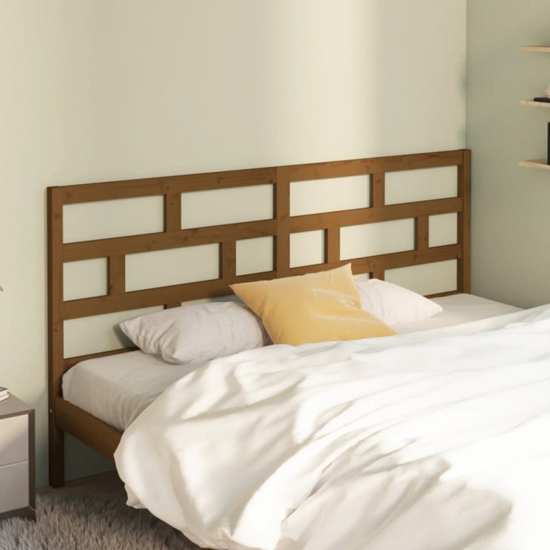 Testiera per Letto Miele 186x4x100 cm in Legno Massello di Pino Testiera per Letto Miele 186x4x100 cm in Legno Massello di Pino