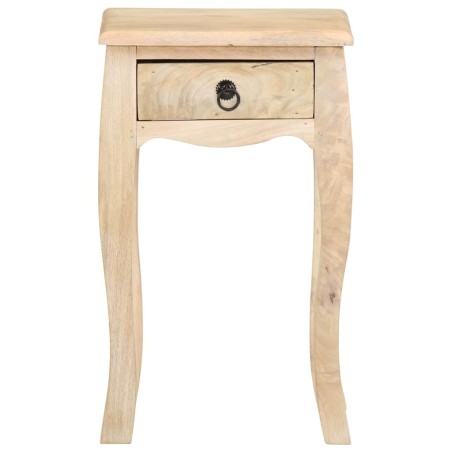 Comodino 28x28x46 cm in Legno Massello di Mango